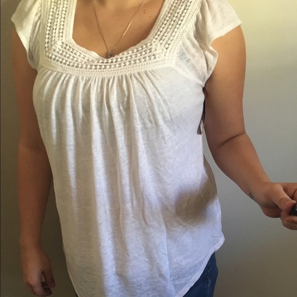 White knit top