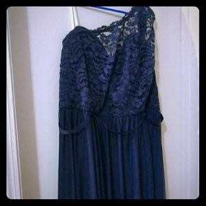 Bridesmaid dress in navy/ marine blue