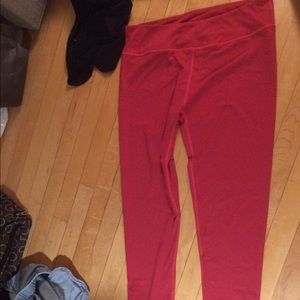 Salar Leggings in cranberry stripe