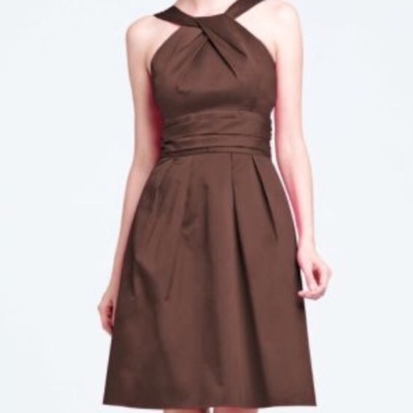 David's Bridal Brown Dress - Picture 1 of 3