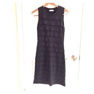 Calvin Klein sleeveless grey sweater dress