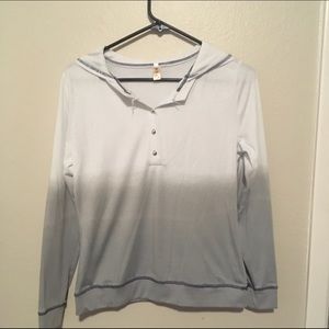 Long sleeve top with hood