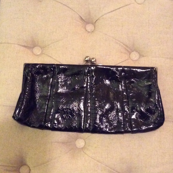 Patent leather clutch