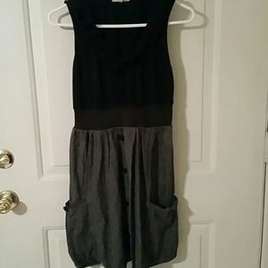 Adorable black and gray casual dress