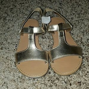 Toddler size 11 Gold sandals by Crazy 8