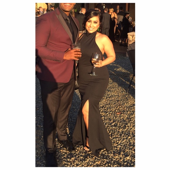 MISSGUIDED Long Black Evening dress