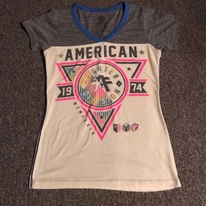 Colorful American Fighter Tee