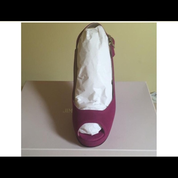 Jimmy choo heels never worn. 073Lexy suede Magenta - Picture 3 of 4