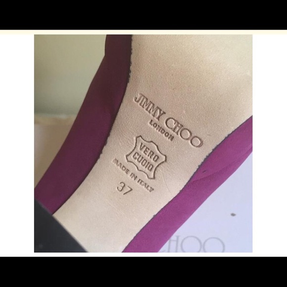 Jimmy choo heels never worn. 073Lexy suede Magenta - Picture 4 of 4