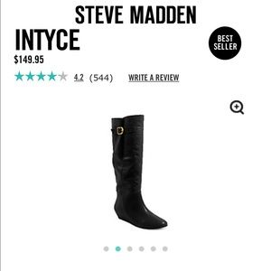Steven Intyce LEATHER boots! - Like New!
