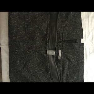 Kate Hill leather trimmed skirt