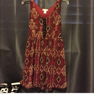 Babydoll Aztec print dress