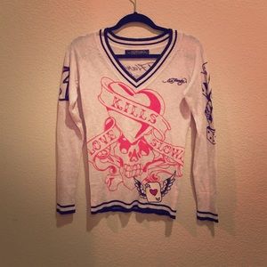 Ed Hardy women's knit sweater