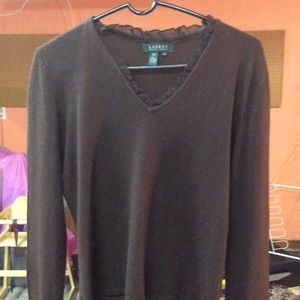 Lauren Ralph Lauren silk and cashmere sweater sz m