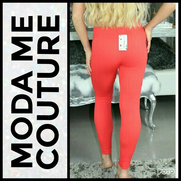 QUILTED TEXTURED FLEECE LINED LEGGINGS - Picture 3 of 4