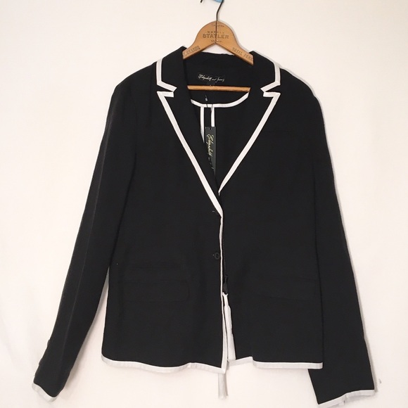 🆕 ELIZABETH & JAMES crumpled linen renate blazer - Picture 3 of 4