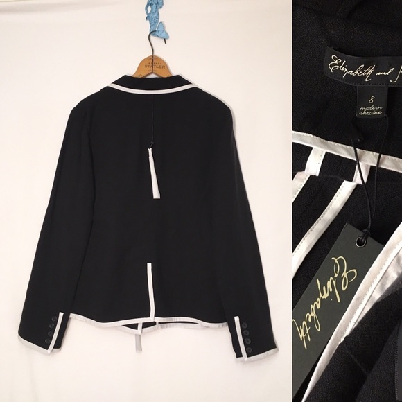 🆕 ELIZABETH & JAMES crumpled linen renate blazer - Picture 4 of 4