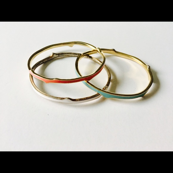 Stella & Dot coral reef bangles