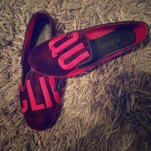 Clique velvet loafers