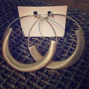 Gold disco era hoops by H&M