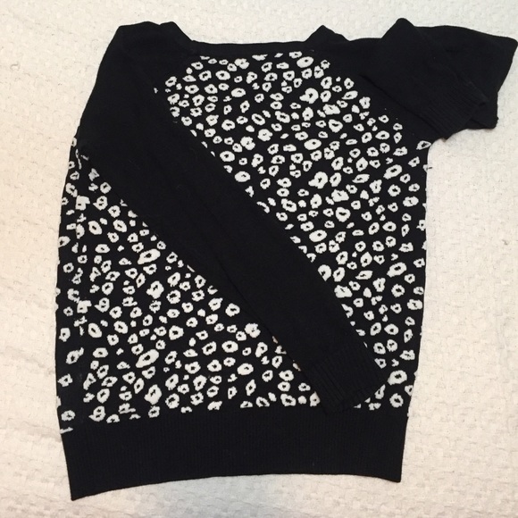 Black and white sweater