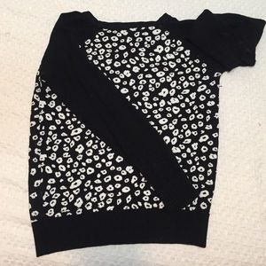 Black and white sweater