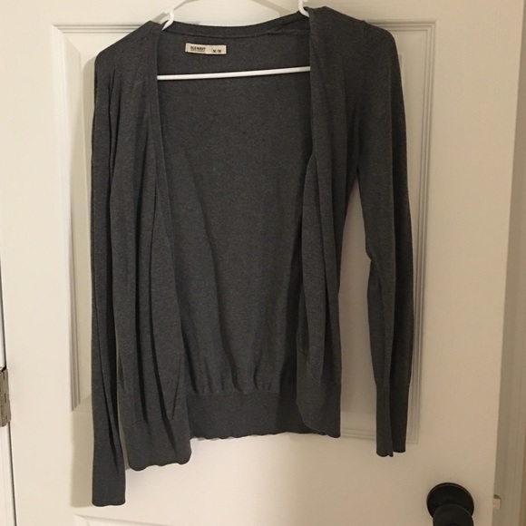 Gray cardigan
