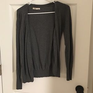 Gray cardigan