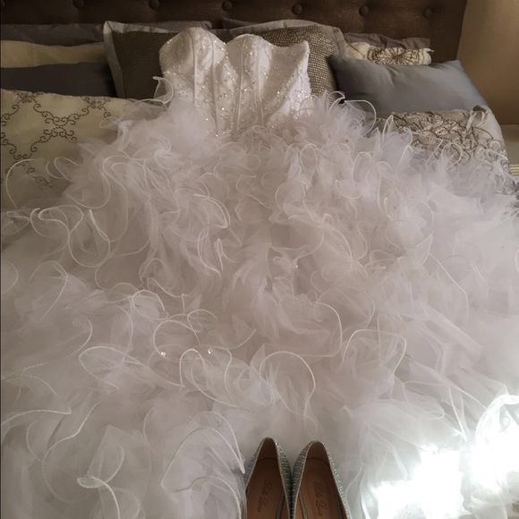 white gown dress