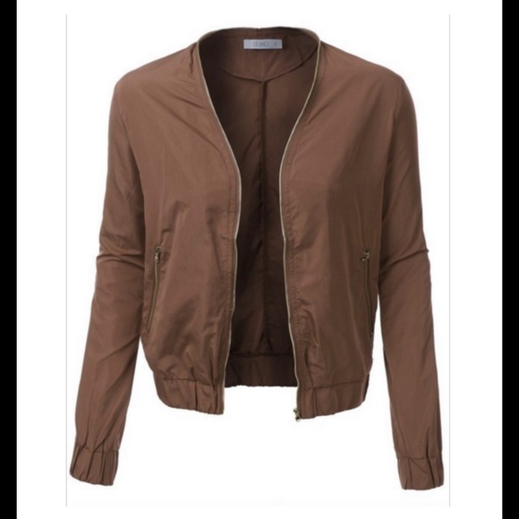 Bronze/cinnamon bomber