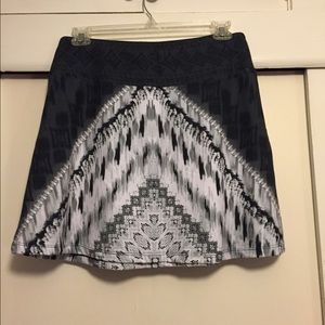 Prana tie dyed a line skirt