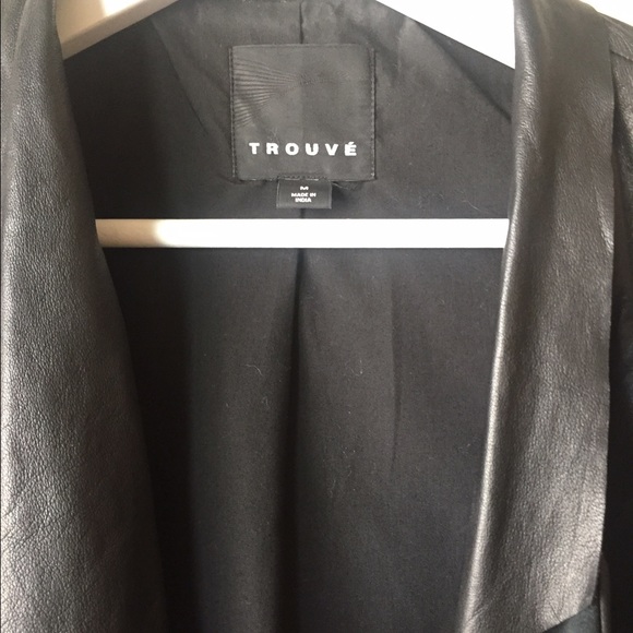 Trouve genuine leather black jacket - medium - Picture 3 of 3