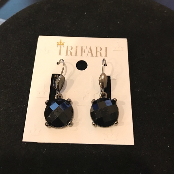 Black drop earrings