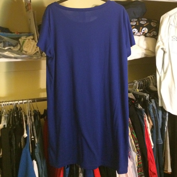 Blue T-Shirt Dress - Picture 2 of 4