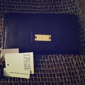 Badgley Mischka black leather wallet