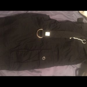 Men's Black Cargo shorts, brand new with belt