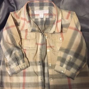 Infants Boys Burberry "Trauls" Woven Shirt