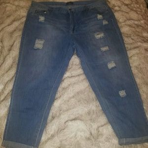 Forever 21 Plus Boyfriend Jeans