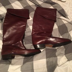 Saks Fifth Ave brow leather boots