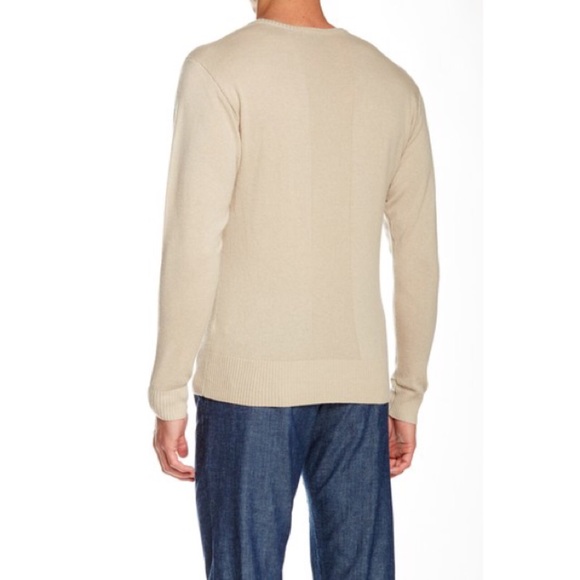 AG Green Label Lakeside Wool Blend V-Neck Sweater - Picture 2 of 2