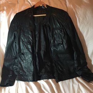 H&M divided leather jacket