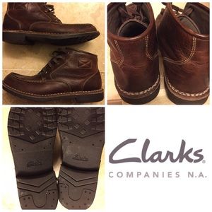 Clark Distressed Leather Boots.