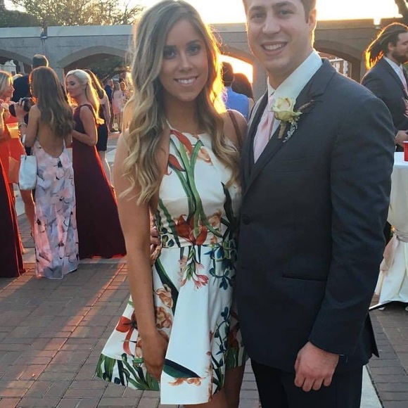 Lulu's floral halter dress
