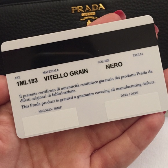 Black Prada Zipper Wallet