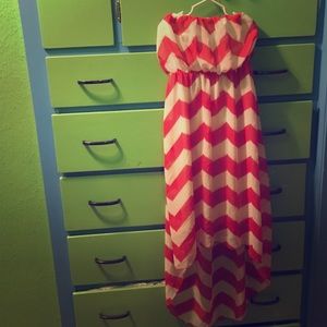 Beautiful red and white Chevron Dress by Crece!!!!