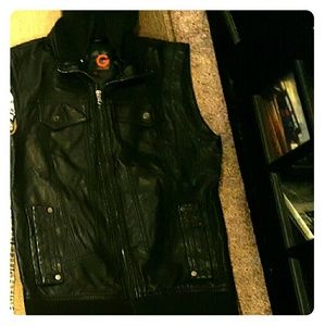 Leather vest