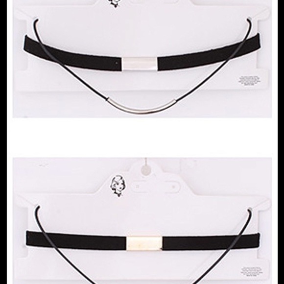 SILVER OR GOLD DOUBLE CHOKER - Picture 2 of 3