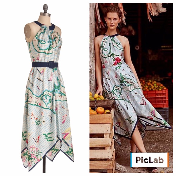 Cartographer dress by Eva Franco