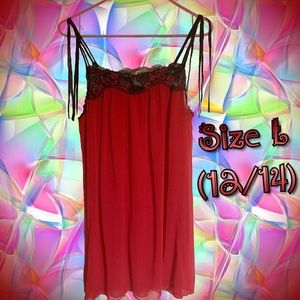 🏷PRICE DROP🏷 Red & black nightie, brand new-NWT