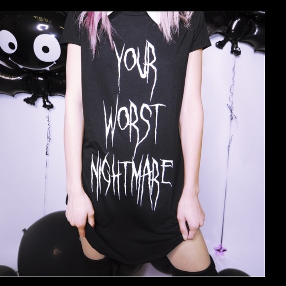 Nikki Lipstick T-shirt dress